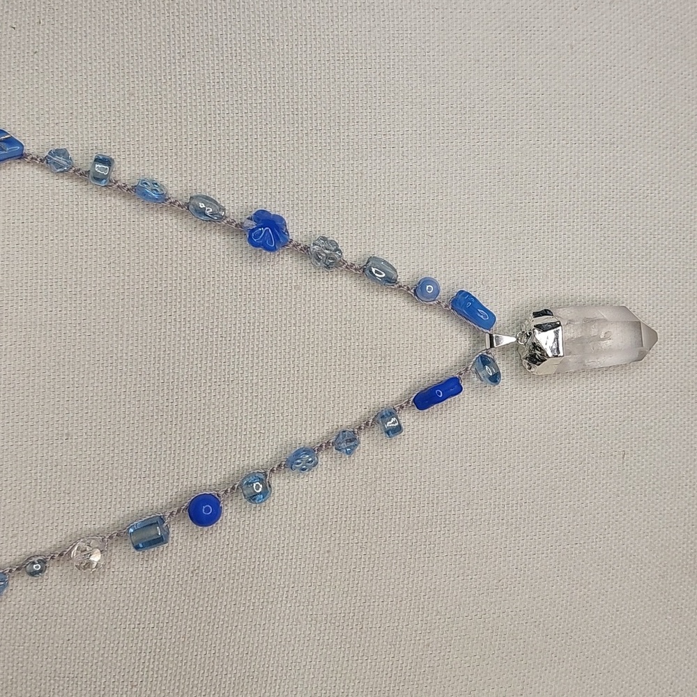 Handcrafted Quartz Crystal Necklace by Rust Belt Raised - Picture 15 of 16